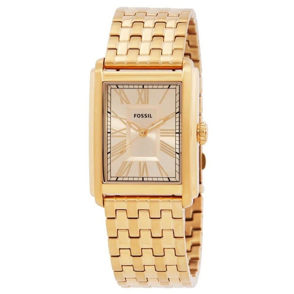 FX07014B NWT Authentic Fossil Carraway Quartz Gol… - image 1